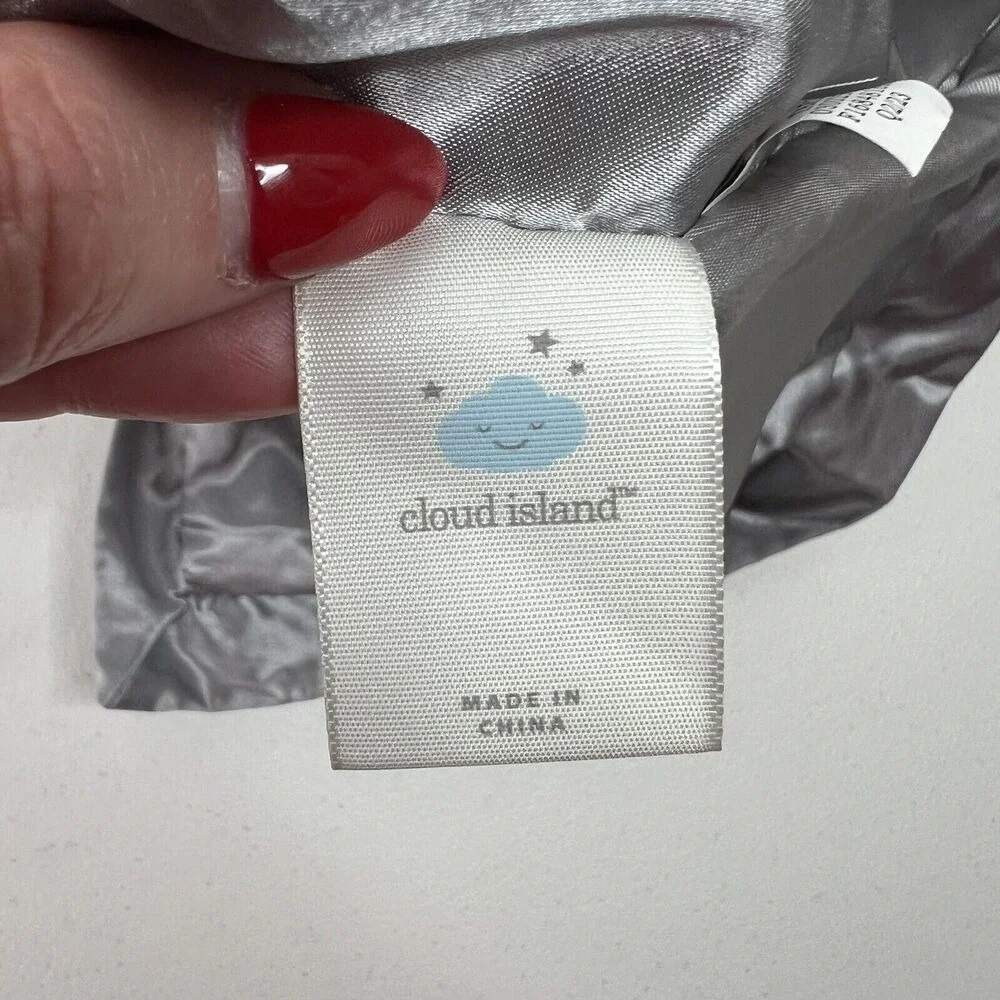 Cloud‎ Island Gray Elephant Lovey Security Blanket Target Satin Trim Plush Soft
